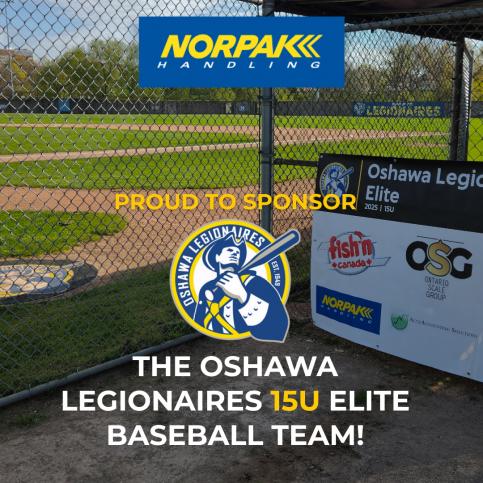 Norpak Handling is proud to support the Oshawa Legionnaires 15U Elite baseball team !